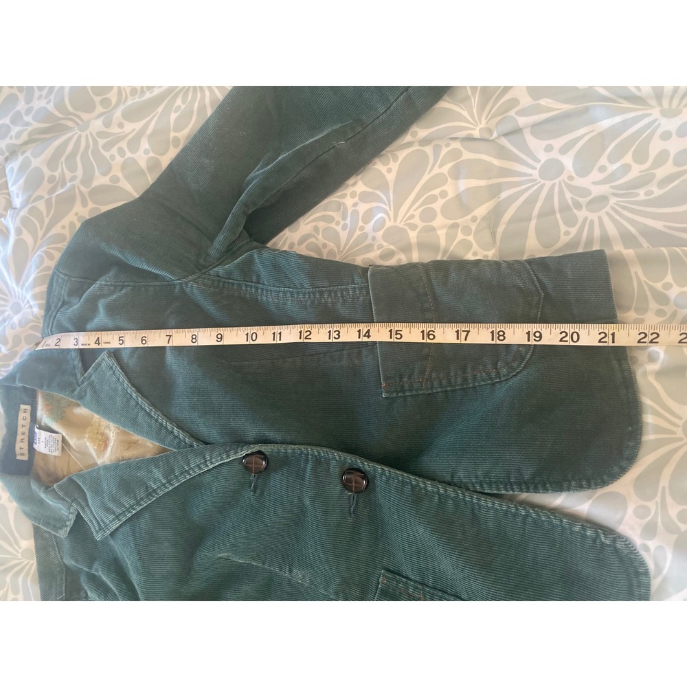 GAP Stretch Vintage Corduroy Y2K Blazer Jacket Forest Green Women's Size 1 - Picture 5 of 5